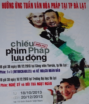 Festival phim Pháp đưa điện ảnh Pháp đến gần hơn với công chúng Đà Lạt